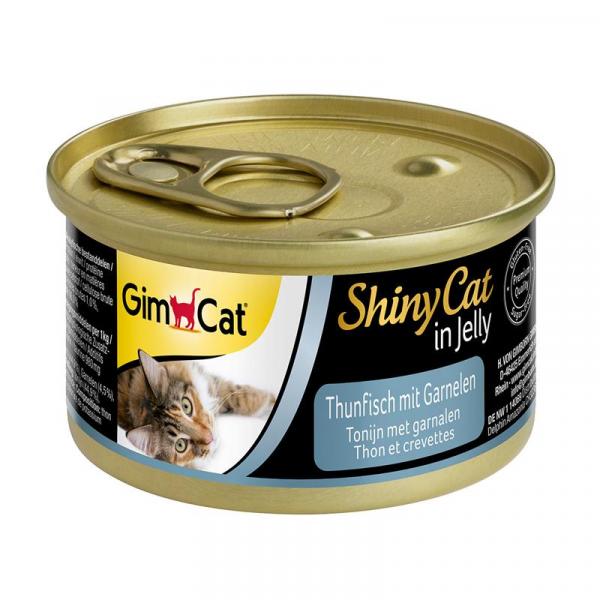 ARDEBO.de GimCat Dose ShinyCat Thunfisch mit Garnelen 70g