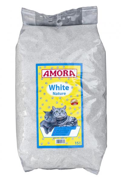 ARDEBO.de AMORA Katzenstreu White Compact Nature 15 Liter