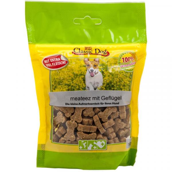 ARDEBO.de Classic Dog Snack meateez mit Geflügel 150g