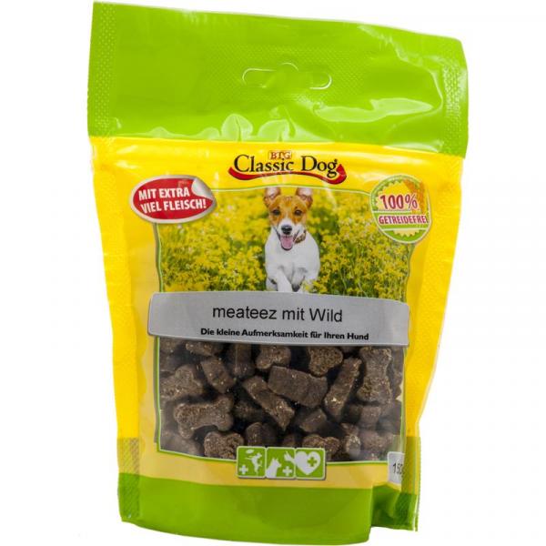 ARDEBO.de Classic Dog Snack meateez mit Wild 150g