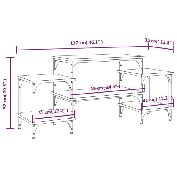 TV-Schrank Braun Eichen-Optik 117x35x52 cm Holzwerkstoff