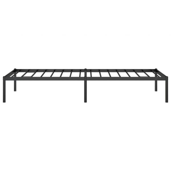 Bettgestell Metall Schwarz 75x190 cm