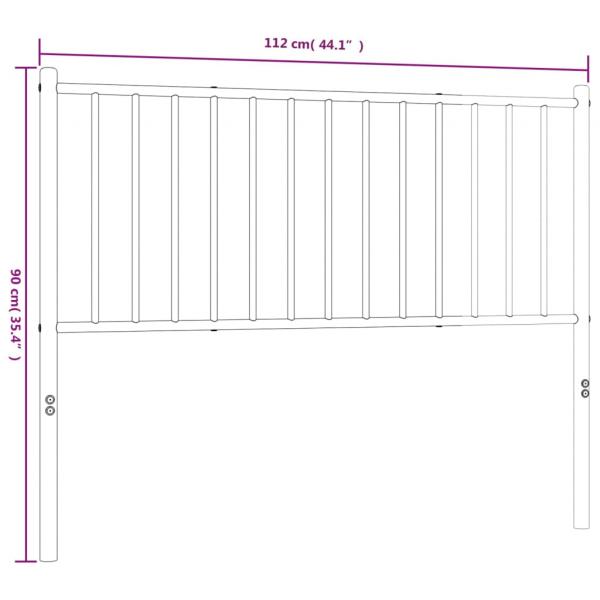 Kopfteil Metall Weiß 107 cm