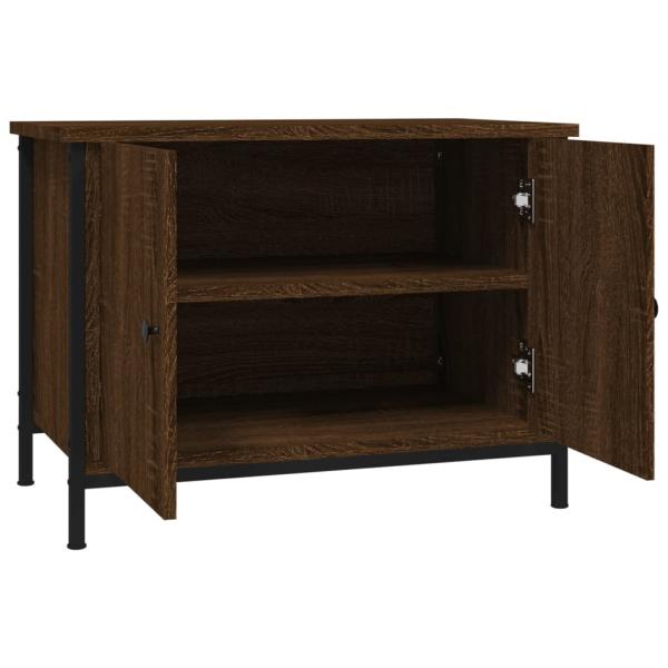 TV-Schrank mit Türen Braun Eiche 60x35x45 cm Holzwerkstoff