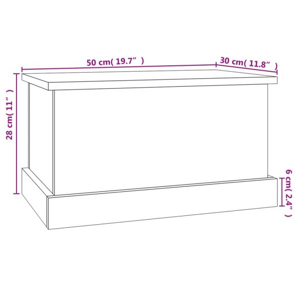 Truhe Sonoma-Eiche 50x30x28 cm Holzwerkstoff