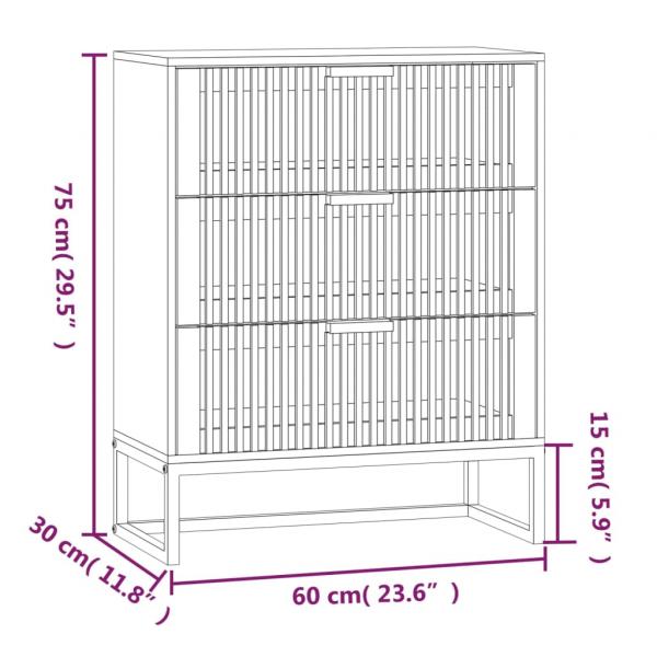 Sideboard 60x30x75 cm Holzwerkstoff