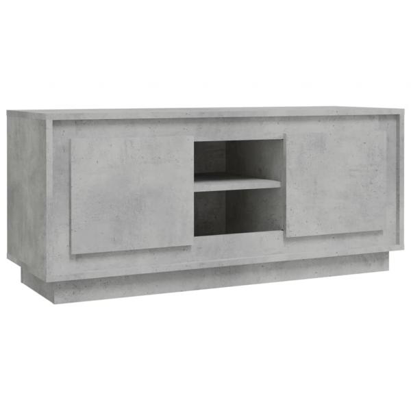 TV-Schrank Betongrau 102x35x45 cm Holzwerkstoff