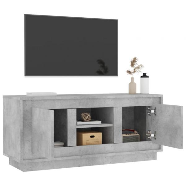 TV-Schrank Betongrau 102x35x45 cm Holzwerkstoff