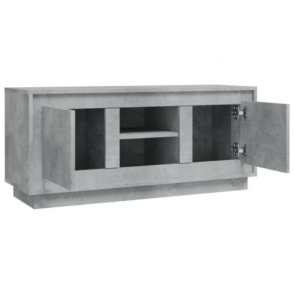 TV-Schrank Betongrau 102x35x45 cm Holzwerkstoff