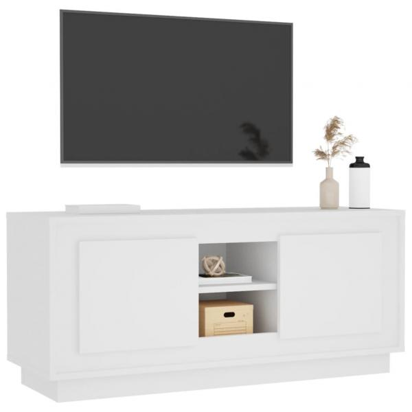 TV-Schrank Weiß 102x35x45 cm Holzwerkstoff