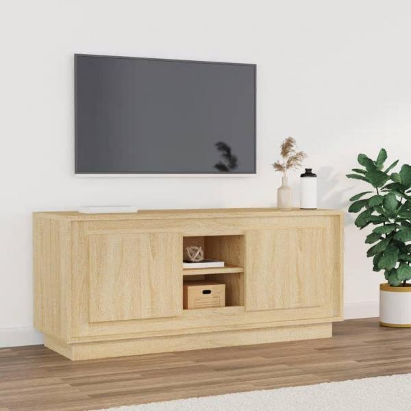 ARDEBO.de - TV-Schrank Sonoma-Eiche 102x35x45 cm Holzwerkstoff