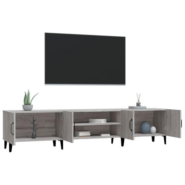 TV-Schrank Grau Sonoma 180x31,5x40 cm Holzwerkstoff