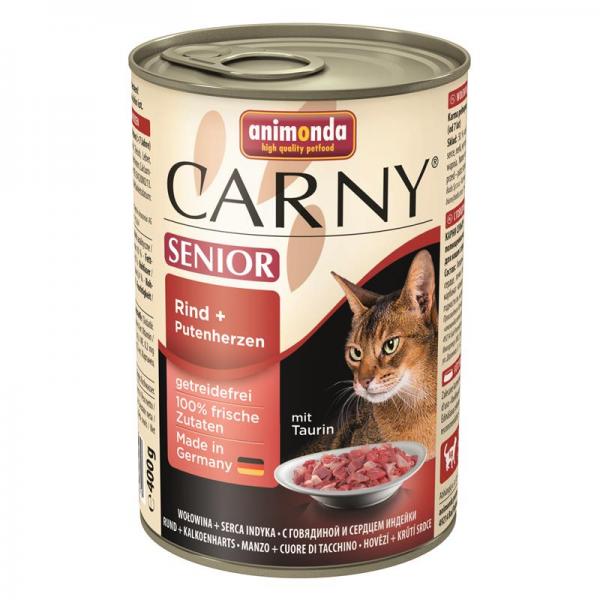 ARDEBO.de Animonda Cat Carny Senior Rind & Putenherzen 400g