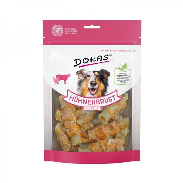 ARDEBO.de Dokas Dog Hühnerbrust Kaurolle 250 g