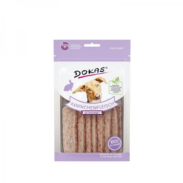 ARDEBO.de Dokas Dog Kaninchenfleisch getrocknet 70 g