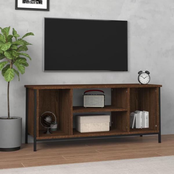 ARDEBO.de - TV-Schrank Braun Eichen-Optik 102x35x45 cm Holzwerkstoff