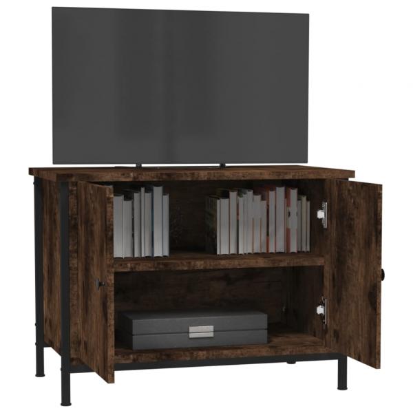 TV-Schrank mit Türen Räuchereiche 60x35x45 cm Holzwerkstoff