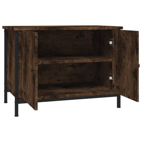 TV-Schrank mit Türen Räuchereiche 60x35x45 cm Holzwerkstoff