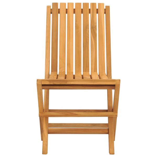 Gartenstühle 2 Stk. Klappbar 47x47x89 cm Massivholz Teak