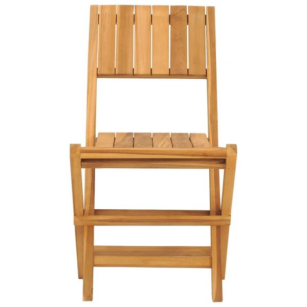 Gartenstühle 2 Stk. Klappbar 47x61x90 cm Massivholz Teak