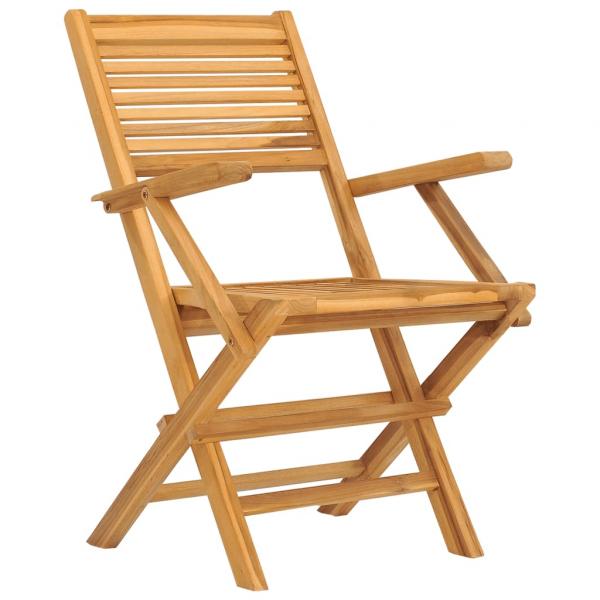 Gartenstühle 2 Stk. Klappbar 55x62x90 cm Massivholz Teak