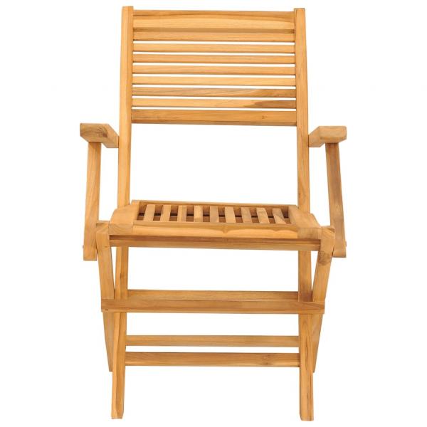 Gartenstühle 2 Stk. Klappbar 55x62x90 cm Massivholz Teak