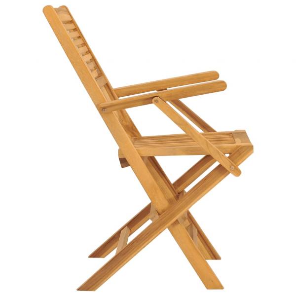 Gartenstühle 2 Stk. Klappbar 55x62x90 cm Massivholz Teak