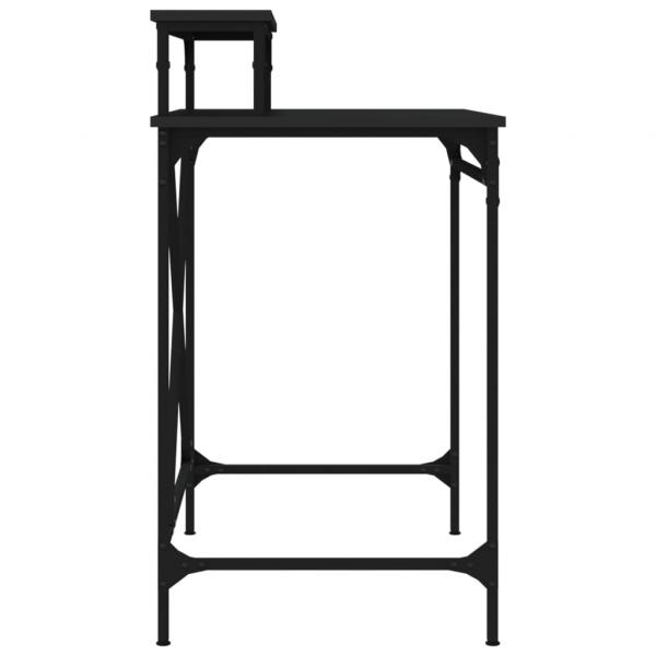 Schreibtisch Schwarz 80x50x90 cm Holzwerkstoff und Eisen