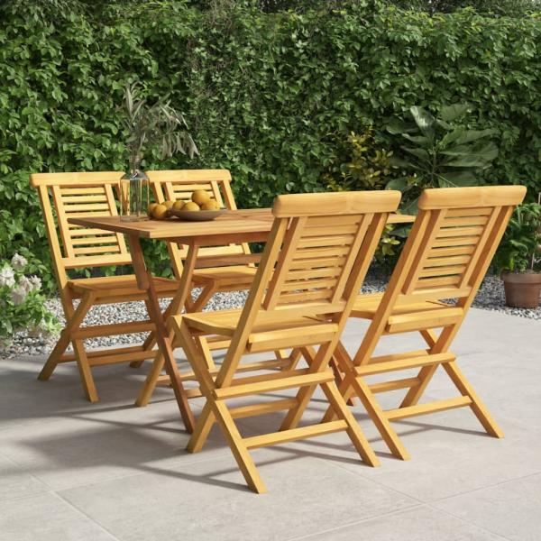 ARDEBO.de - 5-tlg. Garten-Essgruppe Massivholz Teak