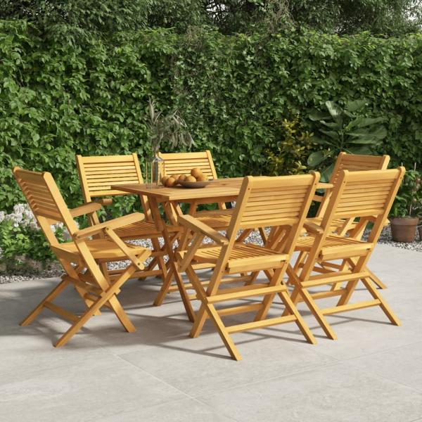 ARDEBO.de - 7-tlg. Garten-Essgruppe Massivholz Teak