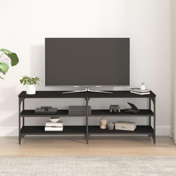 TV-Schrank Schwarz 140x30x50 cm Holzwerkstoff