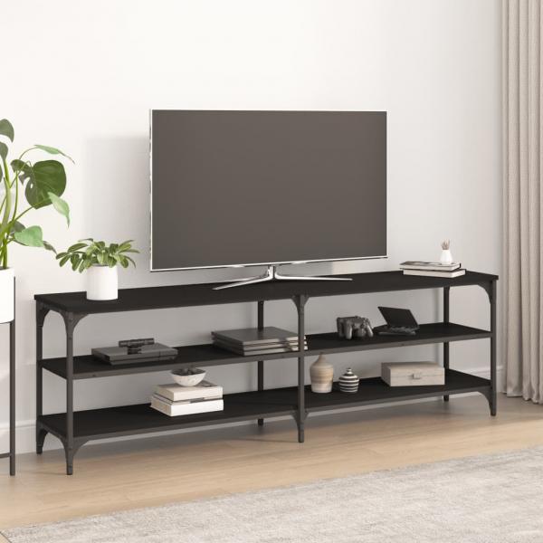 ARDEBO.de - TV-Schrank Schwarz 160x30x50 cm Holzwerkstoff