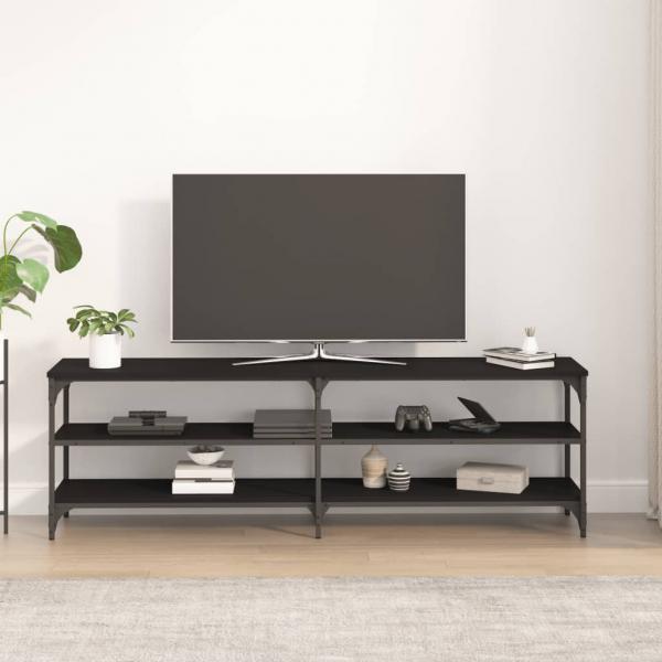 TV-Schrank Schwarz 160x30x50 cm Holzwerkstoff