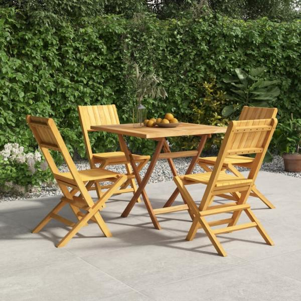 ARDEBO.de - 5-tlg. Garten-Essgruppe Massivholz Teak