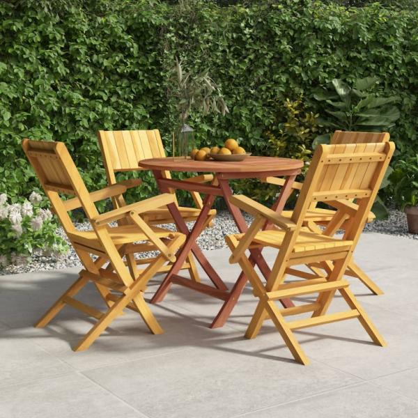 ARDEBO.de - 5-tlg. Garten-Essgruppe Massivholz Teak