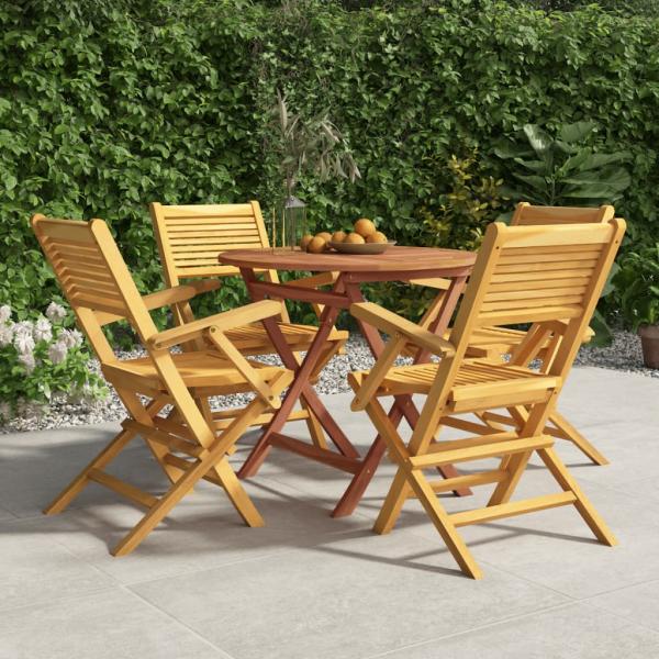 ARDEBO.de - 5-tlg. Garten-Essgruppe Massivholz Teak