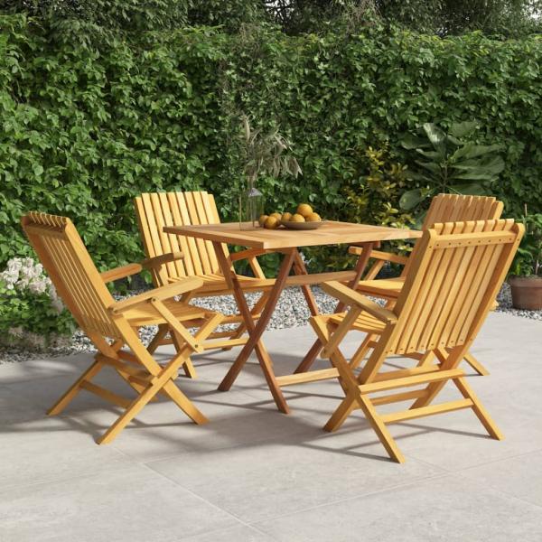 ARDEBO.de - 5-tlg. Garten-Essgruppe Massivholz Teak