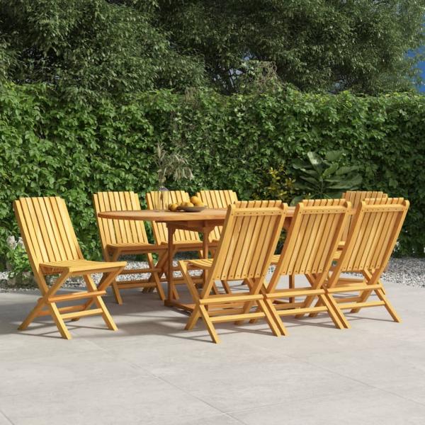 ARDEBO.de - Gartenstühle 8 Stk. Klappbar 47x47x89 cm Massivholz Teak