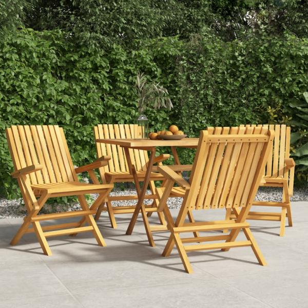 ARDEBO.de - Gartenstühle 4 Stk. Klappbar 61x67x90 cm Massivholz Teak