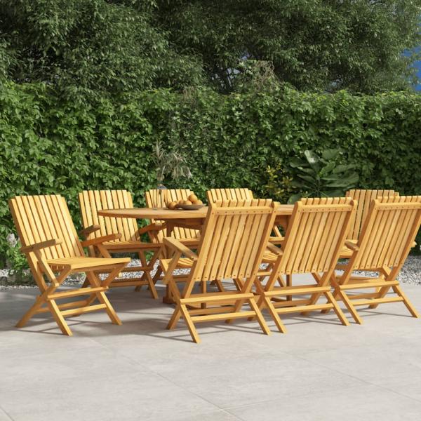 ARDEBO.de - Gartenstühle 8 Stk. Klappbar 61x67x90 cm Massivholz Teak