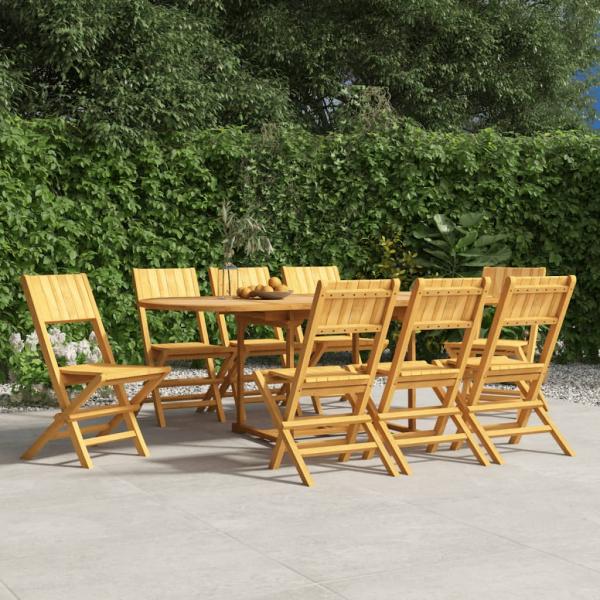 ARDEBO.de - Gartenstühle 8 Stk. Klappbar 47x61x90 cm Massivholz Teak