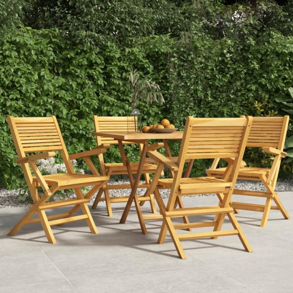 ARDEBO.de - Gartenstühle 4 Stk. Klappbar 55x62x90 cm Massivholz Teak