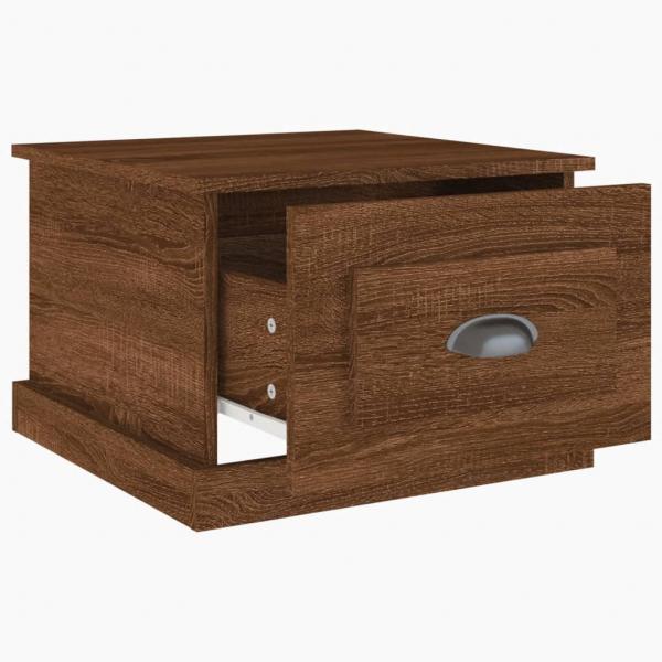 Couchtisch Braun Eichen-Optik 50x50x35 cm Holzwerkstoff