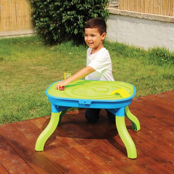 ARDEBO.de - 3-in-1 Sand- & Wasser-Spieltisch 67,5x52x38 cm Polypropylen