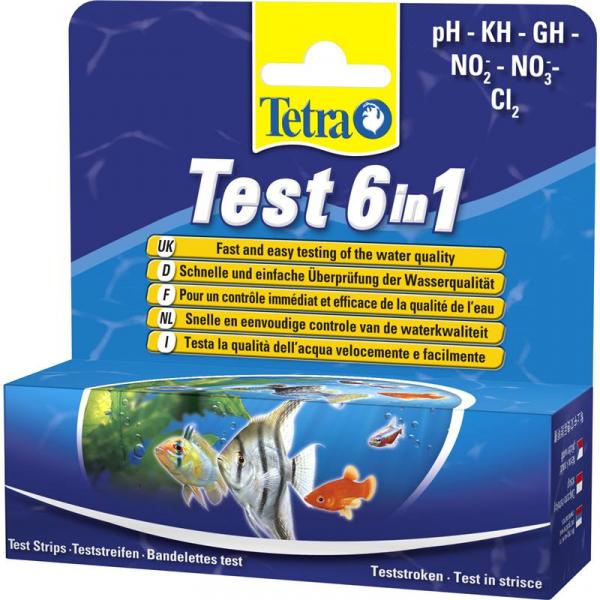 ARDEBO.de Tetra Test-Streifen 6 in 1  25 Stück