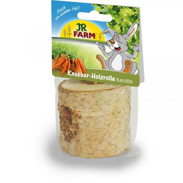 ARDEBO.de JR Farm Knabber-Holzrolle mit Karotten 150g