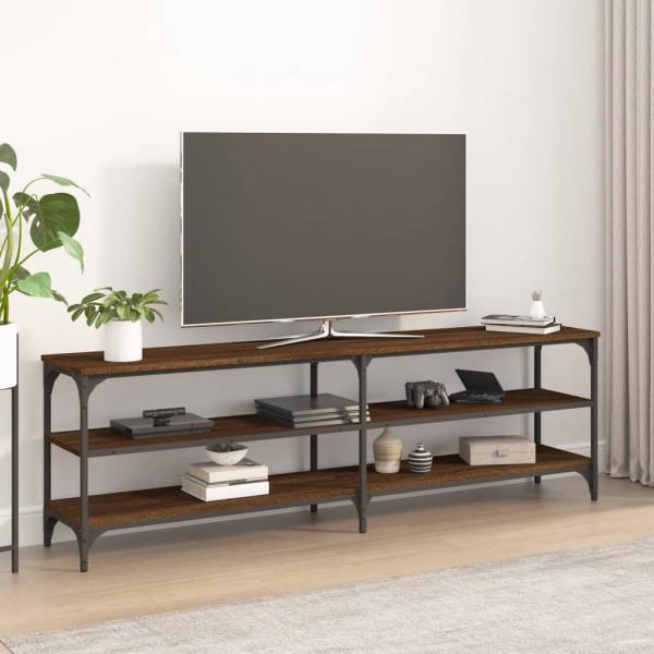 ARDEBO.de - TV-Schrank Braun Eichen-Optik 160x30x50 cm Holzwerkstoff