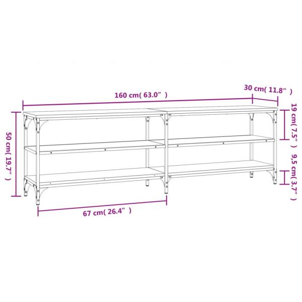 TV-Schrank Sonoma-Eiche 160x30x50 cm Holzwerkstoff