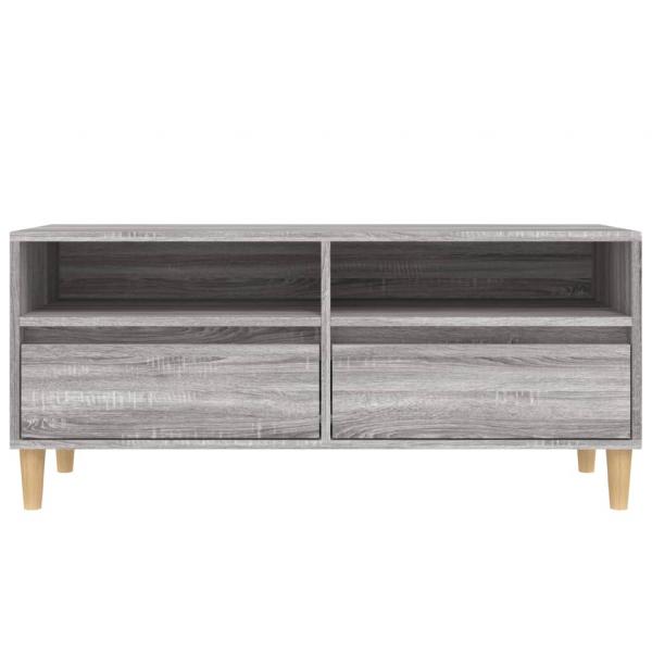 TV-Schrank Grau Sonoma 100x34,5x44,5 cm Holzwerkstoff