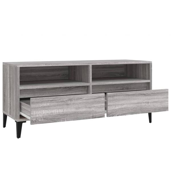 TV-Schrank Grau Sonoma 100x34,5x44,5 cm Holzwerkstoff